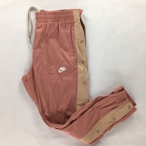 Nike AF1 Woven Snap Jogger Pants Red Stardust
